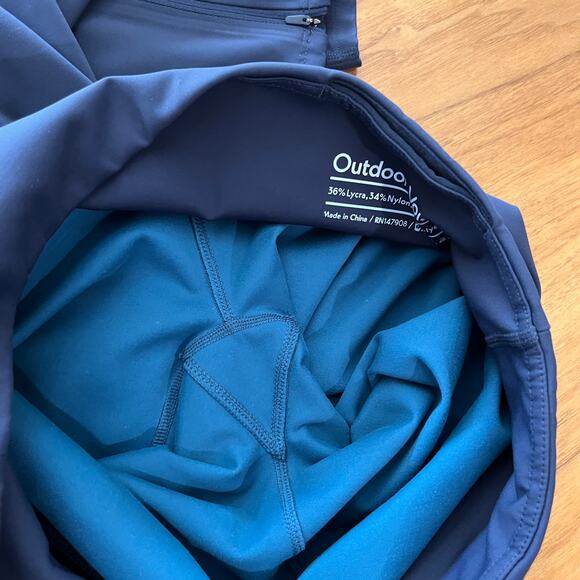 Outdoor Voices Legging Size M Blue Ankle Zip Midweight - Picture 5 of 9